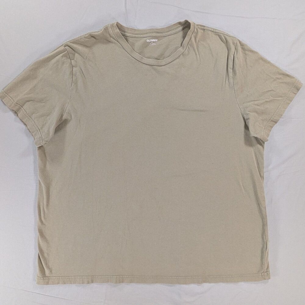 Old Navy Soft Wash Short Sleeve Knit Shirt Mens Size XL Green Crew Neck